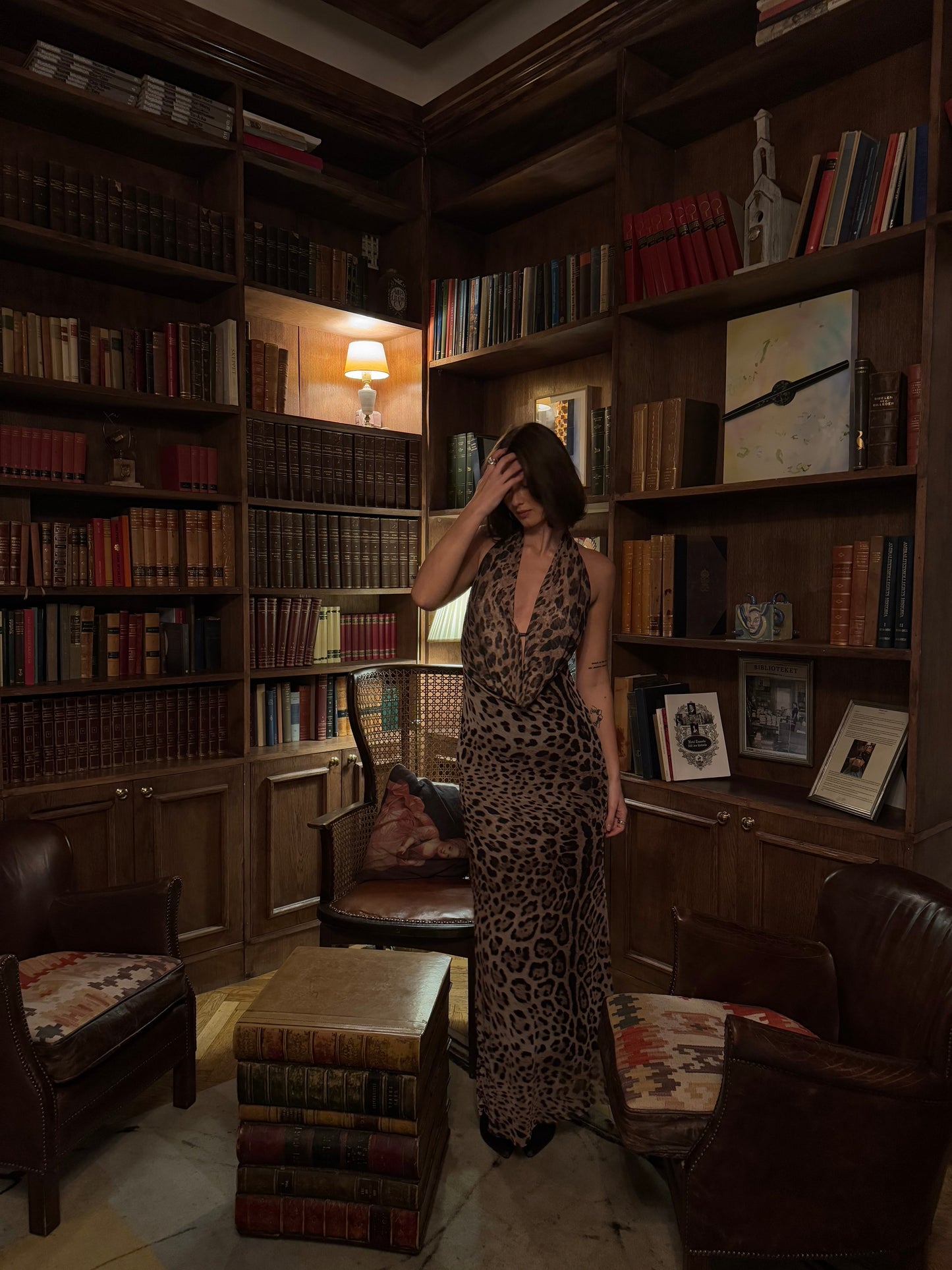 Cathalana™ - Tailored Leopard Print Dress