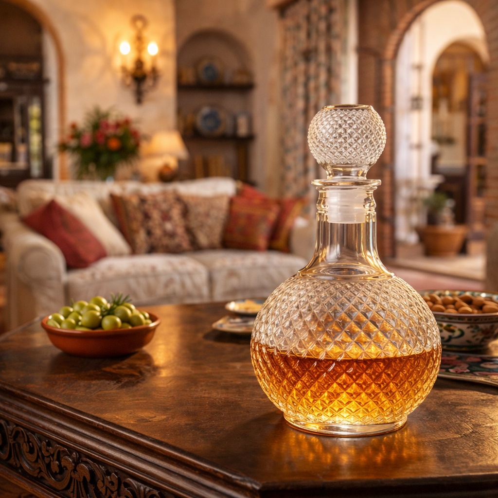 Whisky Bottle – Cut Crystal Edition with Stopper