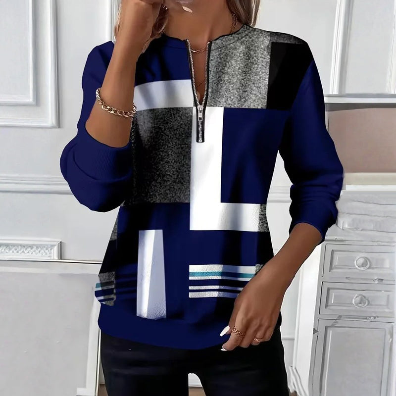 Vintage Colour Block Sweatshirt