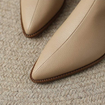 Marveira™ Pointed-Toe Vegan Ankle Boots