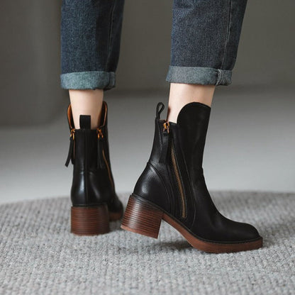 Ardellia™ Zip-Detail Block Heel Boots