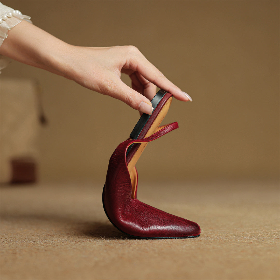 Juliet™ Genuine Leather Slingback Flats