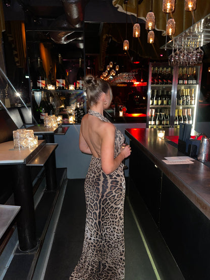 Cathalana™ - Tailored Leopard Print Dress