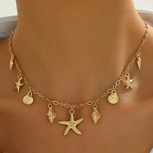 Ocean Dreams Starfish Shell Necklace