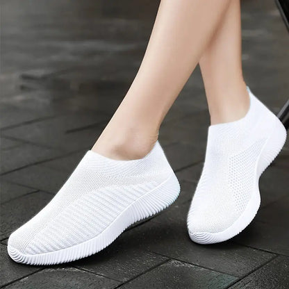 Gevulkaniseerde damesschoenen Hoge kwaliteit damessneakers Slip-on flats Schoenen Dames loafers Plus maat 42, plat lopen