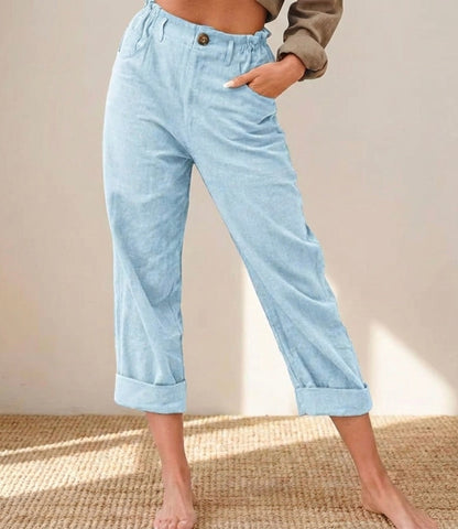 GRACE | Cotton Cropped Women’s Trousers