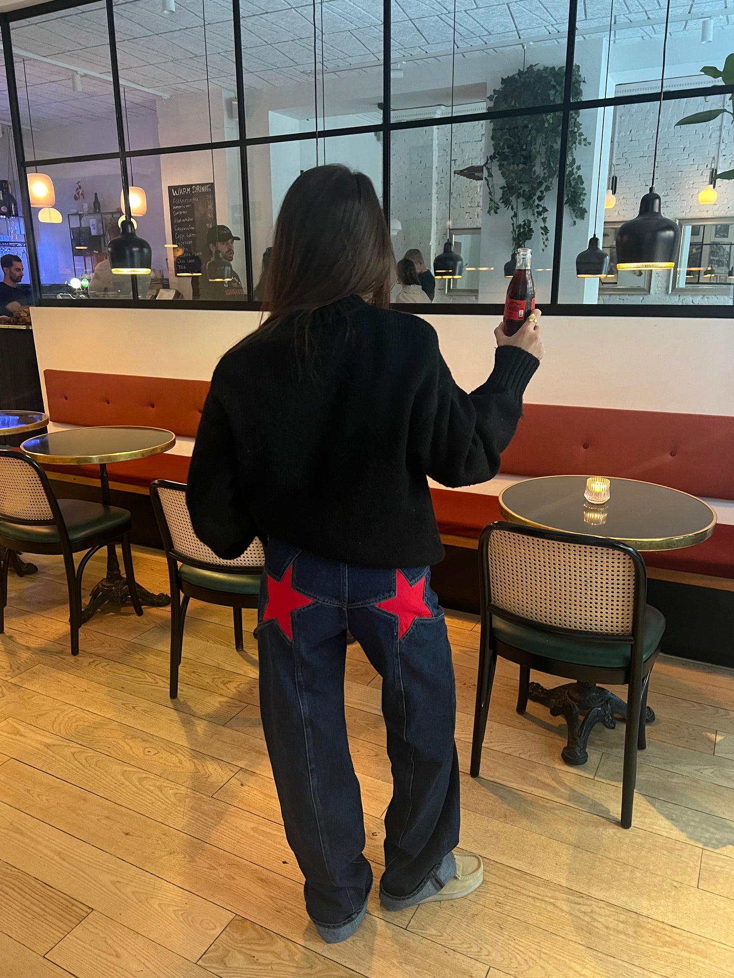 Star Jeans™ With Red Stars - Wide Leg 100% Cotton