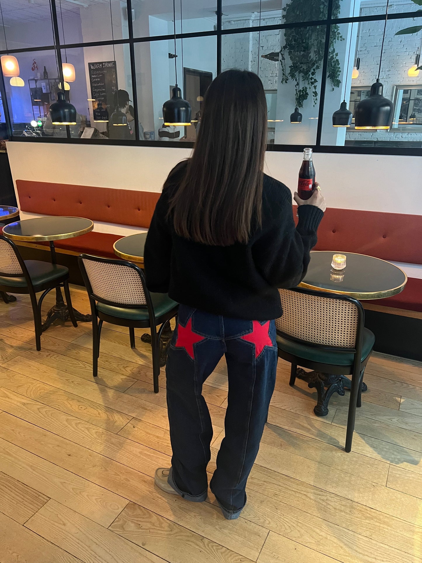 Star Jeans™ With Red Stars - Wide Leg 100% Cotton