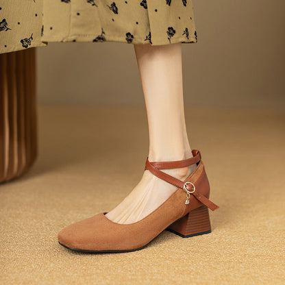 Avira™ Suede Slingback Heels