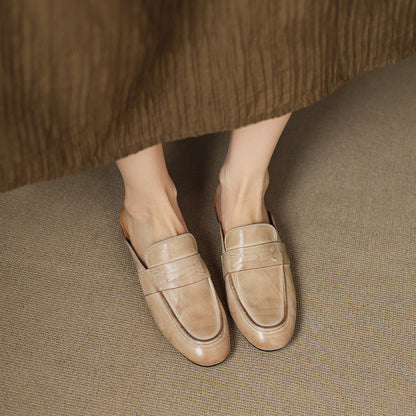 Laverne™ Classic Leather Mule Loafers