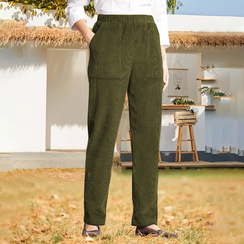 Casual Solid Colour Trousers