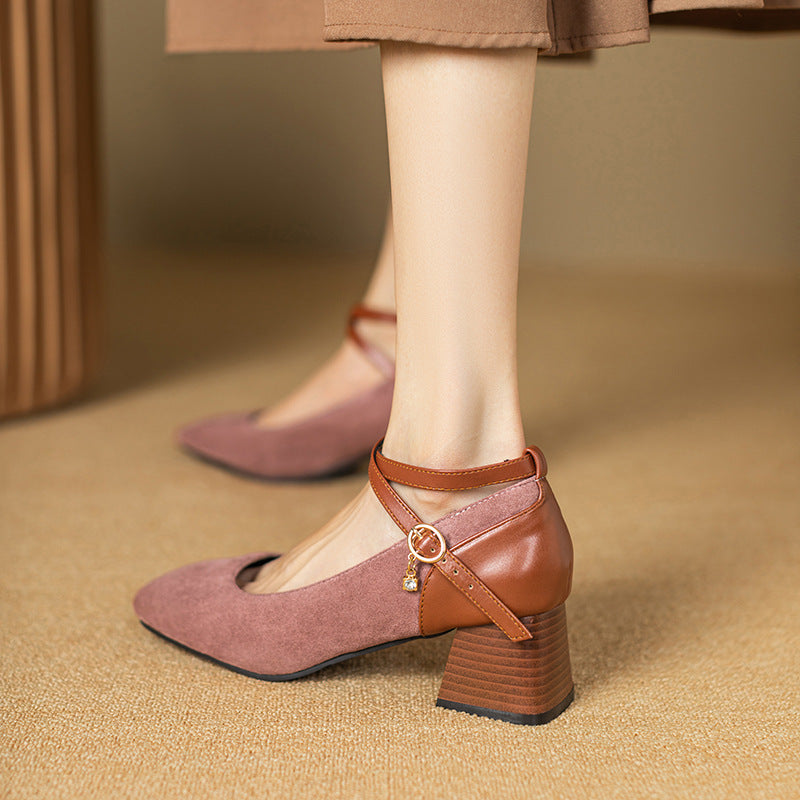 Avira™ Suede Slingback Heels