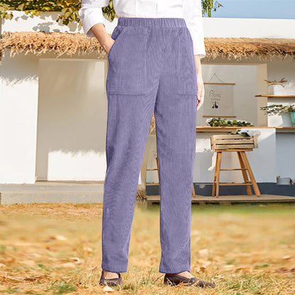 Casual Solid Colour Trousers