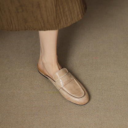 Laverne™ Classic Leather Mule Loafers
