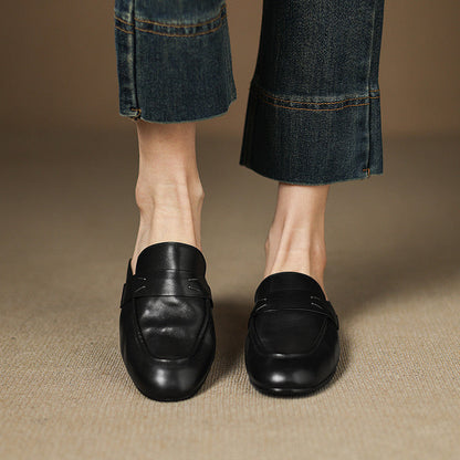 Laverne™ Classic Leather Mule Loafers