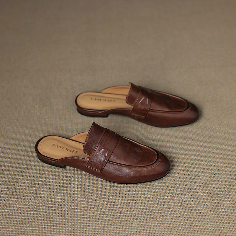 Laverne™ Classic Leather Mule Loafers