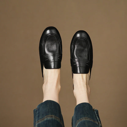 Laverne™ Classic Leather Mule Loafers