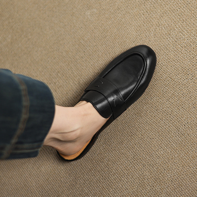 Laverne™ Classic Leather Mule Loafers