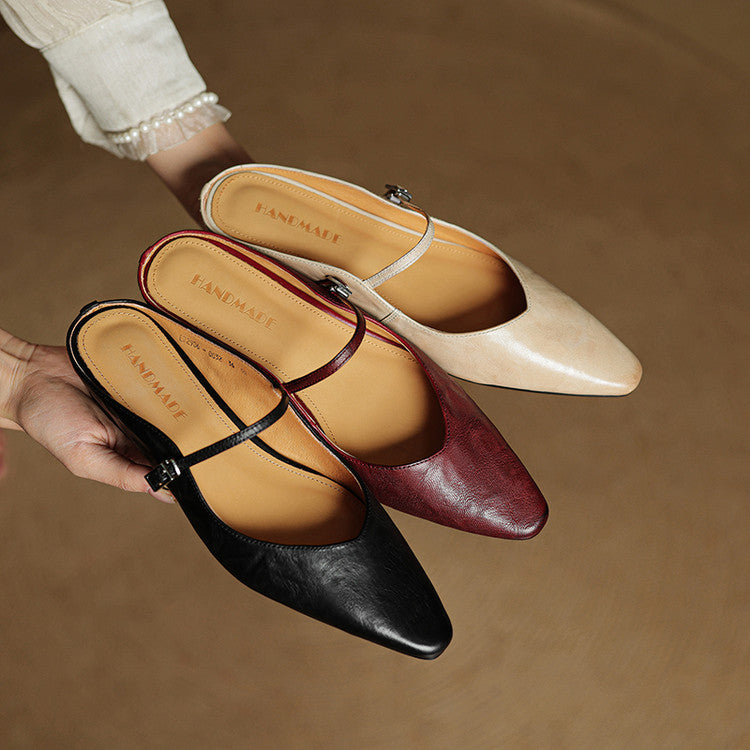 Orella™ Genuine Leather Mules