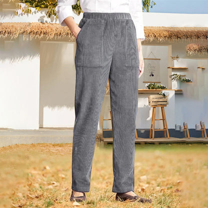 Casual Solid Colour Trousers
