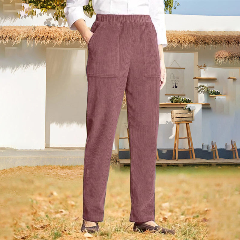 Casual Solid Colour Trousers