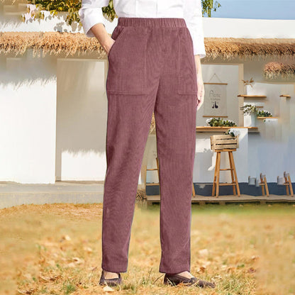 Casual Solid Colour Trousers