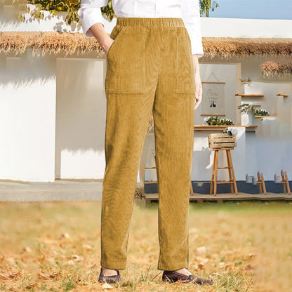 Casual Solid Colour Trousers