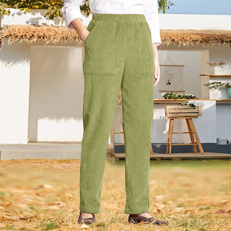 Casual Solid Colour Trousers