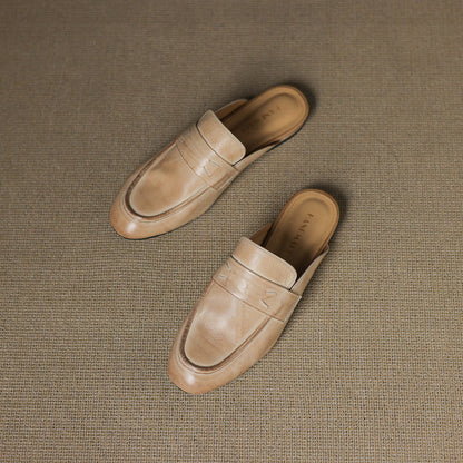 Laverne™ Classic Leather Mule Loafers