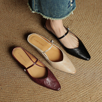 Orella™ Genuine Leather Mules