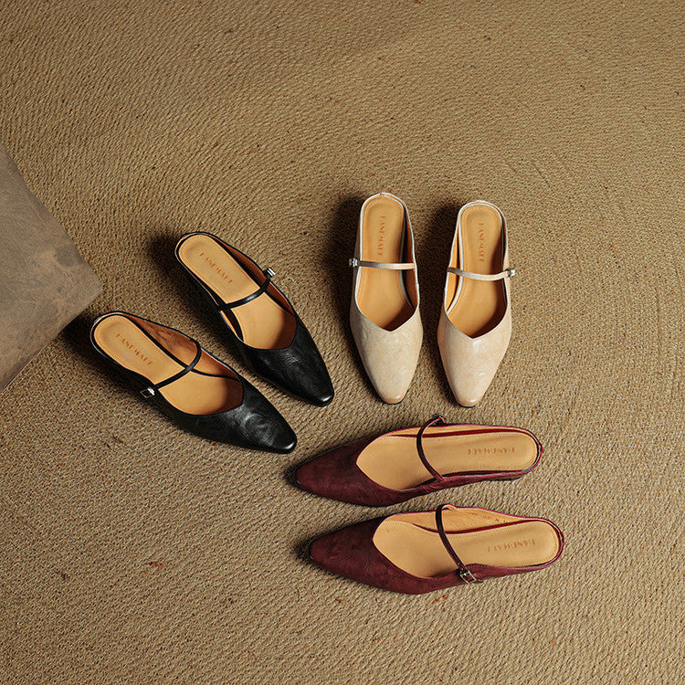 Orella™ Genuine Leather Mules
