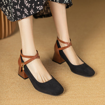 Avira™ Suede Slingback Heels