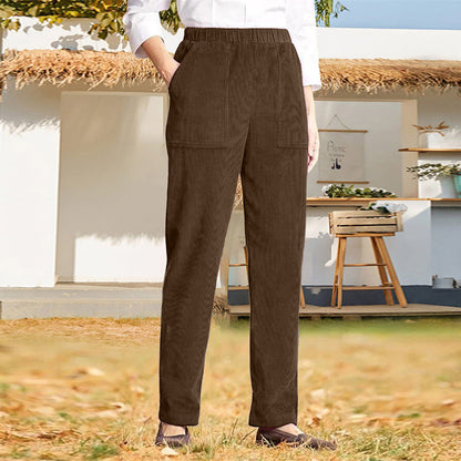 Casual Solid Colour Trousers