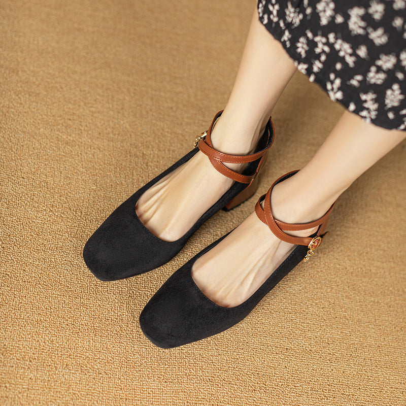 Avira™ Suede Slingback Heels