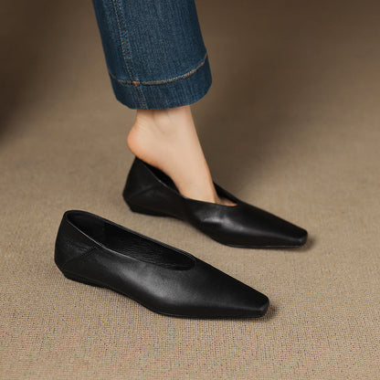 Emor™ Genuine Leather Flats