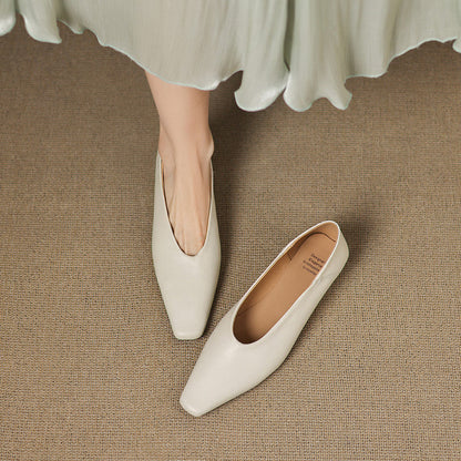 Emor™ Genuine Leather Flats