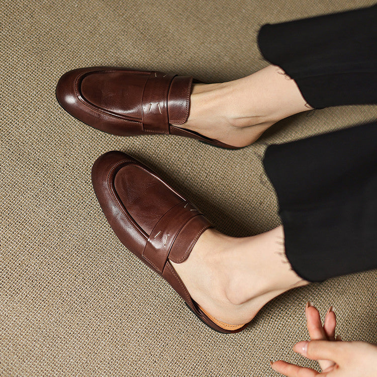 Laverne™ Classic Leather Mule Loafers