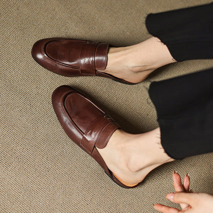 Laverne™ Classic Leather Mule Loafers