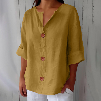 Noora™ Relaxed Linen Blouse
