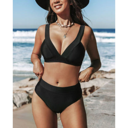 Grace® | Plain High Waist Swimsuit