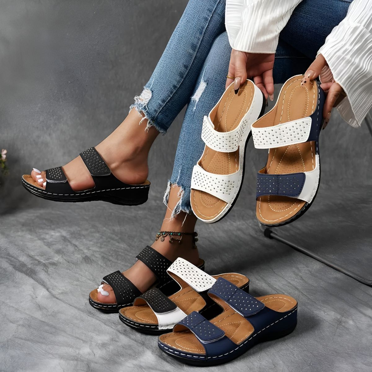 Theodora™ – Elegant Orthopedic Sandals