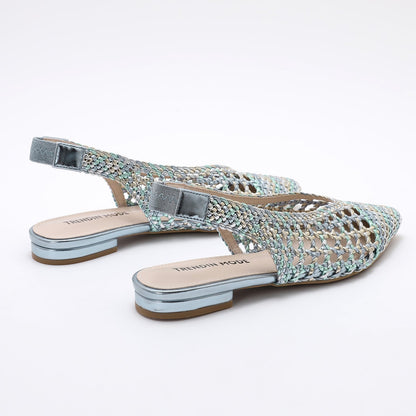 Irene™ Woven Slingback Flats Sandals
