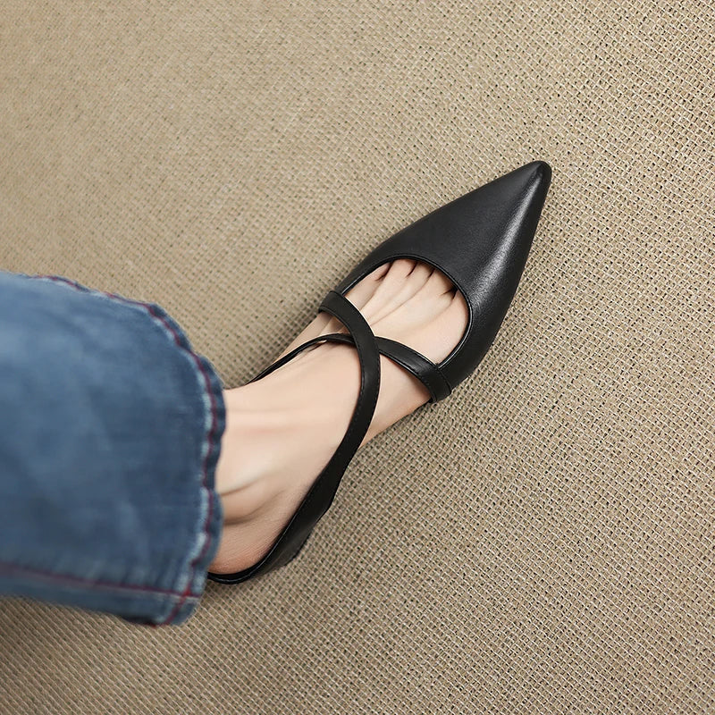 Aluna™ Genuine Leather Mules