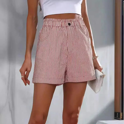 GRACE | Cotton Summer Stripe Trousers