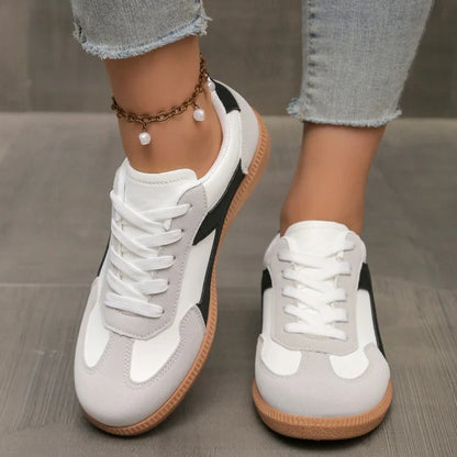 Breathable Ladies Sneakers Fashion Vulcanized Design Comfortable Walking Shoes for Women