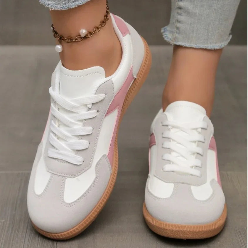 Breathable Ladies Sneakers Fashion Vulcanized Design Comfortable Walking Shoes for Women
