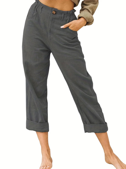 GRACE | Cotton Cropped Women’s Trousers