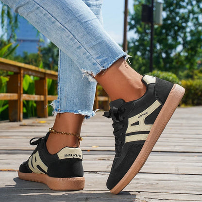 2025 New Ladies Black Sneakers Soft-soled Comfortable Shoes Women Leisure Joker Walking Shoes Tenis Feminino Zapatillas Mujer