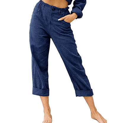GRACE | Cotton Cropped Women’s Trousers