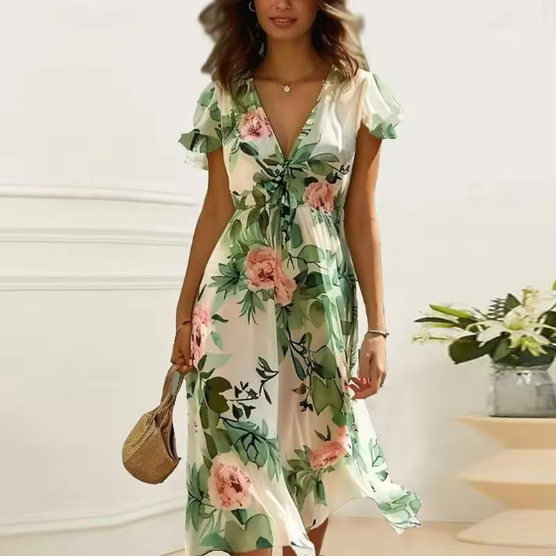 Carys | Floral Breeze Midi Dress